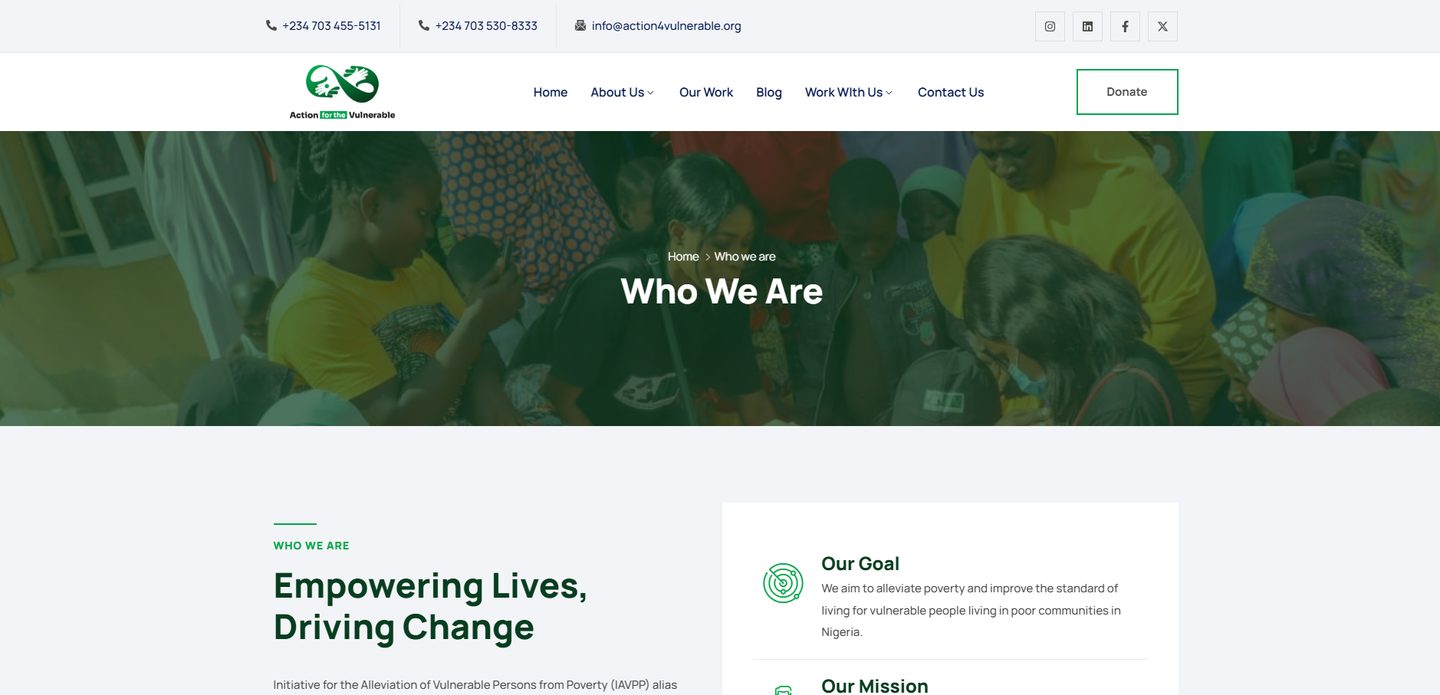 Action For The Vulnerable — interior
